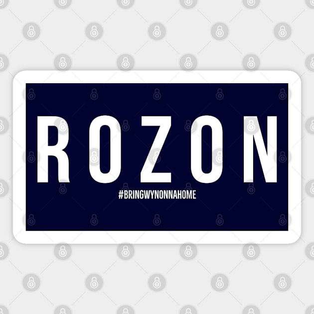 ROZON - Wynonna Earp #BringWynonnaHome Magnet by SurfinAly Design 